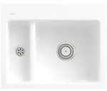 Villeroy und Boch Subway Fl&auml;chenb&uuml;ndige Sp&uuml;le 67801FR1 mit Ablaufgarnitur und