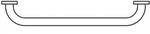 Ideal Standard Iom Wannengriff A9126AA 35x7,9x5cm, mit Befestigungssatz, verchromt