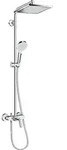 hansgrohe Crometta E 240 Showerpipe 27284000 chrom, 1jet, 24 x 24 cm, mit