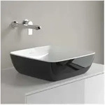 Villeroy und Boch Artis Aufsatzwaschtisch 417841BCT8 41x41cm, ohne Hahnloch,...