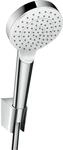 hansgrohe Crometta 1jet Wannenset 26569400 160 cm, weiss-chrom, EcoSmart, Comfortflex