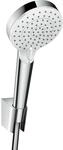 hansgrohe Crometta Vario Wannenset 26693400 125 cm, weiss-chrom, EcoSmart,