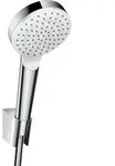 hansgrohe Crometta 1jet Wannenset 26568400 125 cm, weiss-chrom, EcoSmart, Comfortflex
