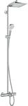 hansgrohe Crometta E 240 Showerpipe 27298000 chrom, 1jet, 240 x 240 mm, mit