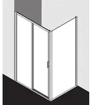Kermi Liga Gleitt&uuml;r 2-tlg. bodenfrei mit Festfeld LID2L14520VPK 141-146x200cm,