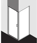 Kermi Liga Pendelt&uuml;r f&uuml;r Seitenwand LI1WL10020VAK 100x200cm, silber hochglanz, ESG