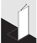 Kermi Liga Seitenwand LITWD100201AK 100x200cm, silber mattglanz, ESG klar, auf