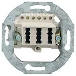 Rutenbeck Anschlu&szlig;dose TAE 3x6 NFN Up 0 rw 10210517 f&uuml;r 1 Telefon und 2