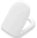 Pressalit WC-Sitz 104000-B33999 wei&szlig;, Festscharnier B33, Edelstahl, mit Deckel,