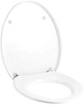 Geberit Cleo WC-Sitz 573660000 weiss, Scharniere verchromt, f&uuml;r WC 205900
