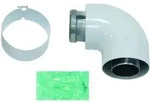 Vaillant Bogen 90 Grad 60/100 mm 303808 konzentrisch, Aluminium