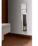 Emco Asis 150 Unterputz-WC-B&uuml;rstengarnitur 978305050 809 mm, aluminium/aluminium,