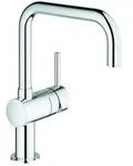 Grohe Sp&uuml;ltischeinhebelmischer Minta chrom, U-Auslauf, schwenkbar