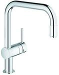 Grohe Sp&uuml;ltischeinhebelmischer Minta Nr. 32067000 chrom, herausziehbarer U-Auslauf