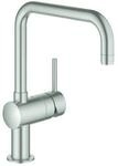 Grohe Sp&uuml;ltischeinhebelmischer Minta U-Auslauf, schwenkbar, supersteel