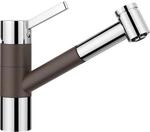 Blanco Tivo-s K&uuml;chenarmatur 517618 ausziehbar, SILGRANIT-Look cafe/chrom