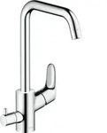 hansgrohe K&uuml;chen Armatur Focus M41 260 1jet 31823000 chrom, schwenkbarer Auslauf,