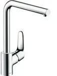 hansgrohe Focus M41 K&uuml;chenarmatur 31817000 , 3-stufig schwenkbarer L-Auslauf, 1jet,