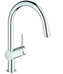 Grohe Minta K&uuml;chenarmatur 3291800E EcoJoy, herausziehbarer Mousseur, chrom