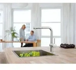 Grohe Minta K&uuml;chenarmatur 30274DC0 supersteel, herausziehbarer Auslauf