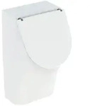 Geberit Renova Plan Urinal 235120000 weiss, Zulauf von hinten, mit Deckel