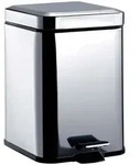 Emco Abfallbeh&auml;lter System 2 355300005 edelstahl, Standmodell, eckig, 5 l