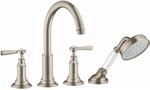 hansgrohe Axor Montreux Fertigmontageset 16554820 4-Loch-Fliesenrandarmatur,