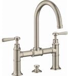 hansgrohe Axor Montreux Waschtisch-2-Griff-Br&uuml;cken-Armatur 16511820 Ausladung 175mm,