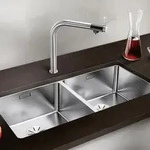 Blanco Andano 400/400-u Sp&uuml;le 522987 86,5x44cm, Edelstahl Seidenglanz, f&uuml;r Unterbau