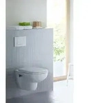 Duravit D-Code WC-Set 45700900A1 wandh&auml;ngend, mit WC-Sitz, Rimless, Durafix,...