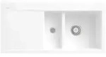 Villeroy und Boch Subway Fl&auml;chenb&uuml;ndige Sp&uuml;le 67121FKG Becken rechts, mit