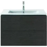 Duravit L-Cube Waschtischunterbau LC624107272 Eiche Dunkel geb&uuml;rstet,
