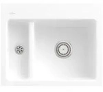 Villeroy und Boch Subway Fl&auml;chenb&uuml;ndige Sp&uuml;le 67801FKG mit Ablaufgarnitur und