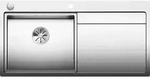 Blanco Divon ii 5 s-if Sp&uuml;le 521659 100 x 51 cm, Edelstahl Seidenglanz, links,