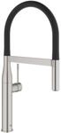 Grohe Essence K&uuml;chenarmatur 30294DC0 supersteel, herausziehbare Profibrause