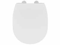 Ideal Standard WC-Sitz Connect Flat E772401 weiß, Softclosing-Scharniere Edelstahl
