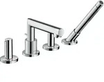 Axor Uno 4-Loch Wannenrandarmatur 45444000 chrom, mit Zerogriff