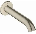Axor Uno Wanneneinlauf 38411820 Brushed Nickel, gebogen, Wandmontage