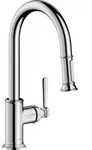 hansgrohe Axor Montreux K&uuml;chenarmatur 16581000 chrom, Ausziehbrause, Schwenkbereich