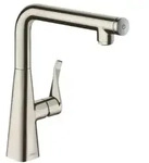 hansgrohe Metris Select 260 K&uuml;chenarmatur 14847800 Edelstahl-Optik, schwenkbarer