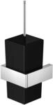 Steinberg Serie 460 WC B&uuml;rstengarnitur 4602904 chrom, Glas schwarz satiniert