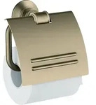 hansgrohe Papierhalter Axor Montreux 42036820 mit Deckel, Metall, brushed nickel