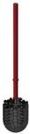 HEWI Serie 477 WC B&uuml;rste 4772001033 Stiel rubinrot, B&uuml;rste schwarz, &Oslash; 8,1 cm