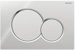 Geberit Sigma 01 Round Bet&auml;tigungsplatte 115770KA5 glanz chrom/mattchrom, f&uuml;r 2