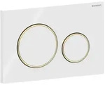 Geberit Sigma 20 Round Bet&auml;tigungsplatte 115882KK1 wei&szlig; / vergoldet