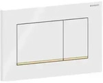 Geberit Sigma 20 Square Bet&auml;tigungsplatte 115883KK1 wei&szlig; / vergoldet