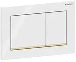 Geberit Bet&auml;tigungsplatte Omega 20 Square 115080KK1 weiss/vergoldet, f&uuml;r