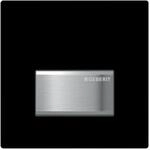 Geberit Urinalsteuerung Typ 50 116016DW5 schwarz-verchromt geb&uuml;rstet, pneumatisch