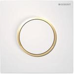 Geberit Hytouch Urinalsteuerung Typ 10 116015KK1 pneumatisch, wei&szlig;/vergoldet