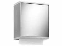Keuco Papierhandtuchspender Moll 12785010100 silber eloxiert/weiß, mit Spiegeltüre,